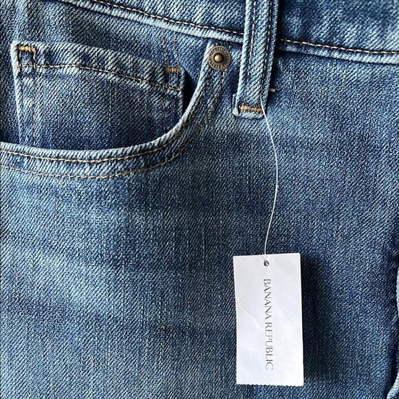 NWT Banana Republic High-Rise Slim Blue Denim Jeans - size 29 - Picture 8 of 11